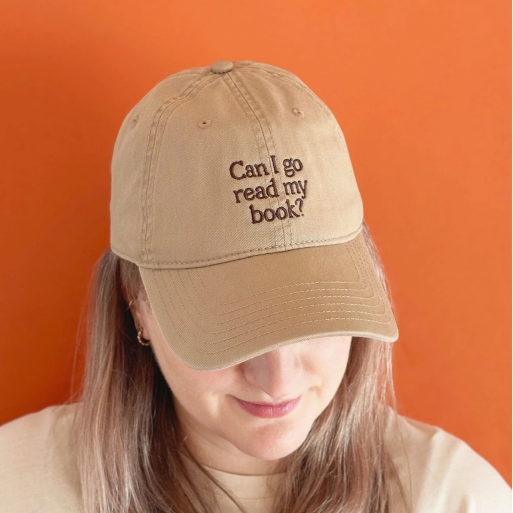 Casquette - Can I Go Read My Book - Sable - 2