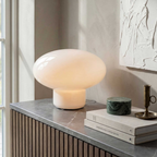 Lampe Ovalie - Verre Blanc - 2