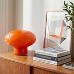 Lampe Ovalie - Verre Orange - 2