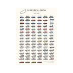 Affiche 24 Heures du Mans Winners 1923-2026 - 1