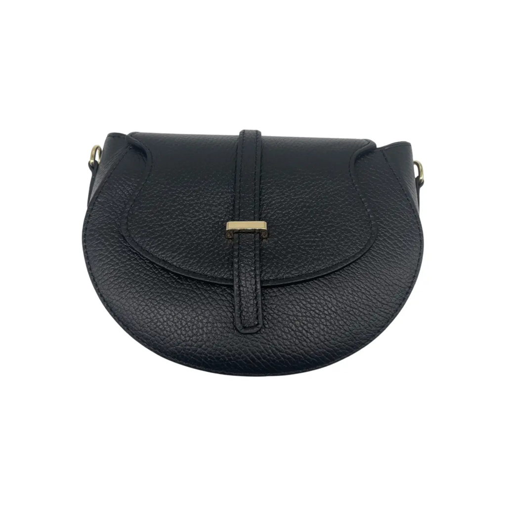 Sac bandoulière - Cuir Grainé Madelena Noir - 1