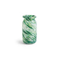 Vase Splash Roll Neck - Ø 11,3 x h 20,5 cm - Green Swirl - 1